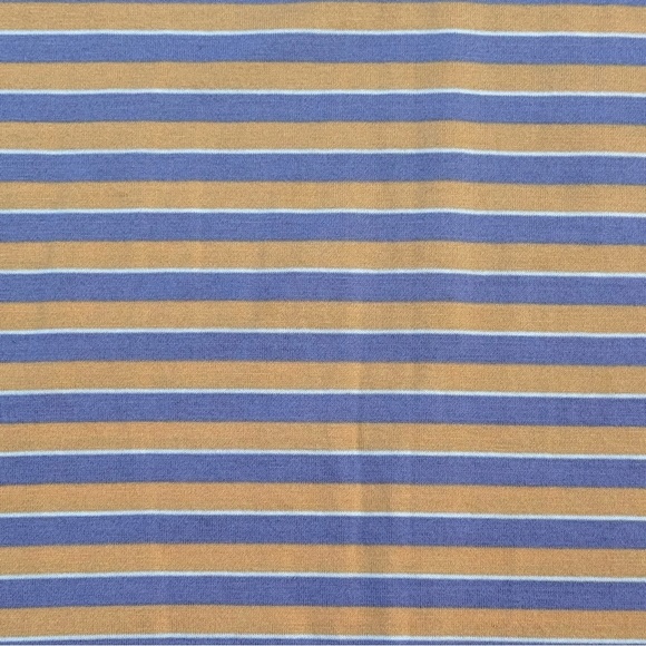 Peter Millar Cotton Blend Golf Polo Lilac Purple and Orange Striped Mens Large - Picture 4 of 7